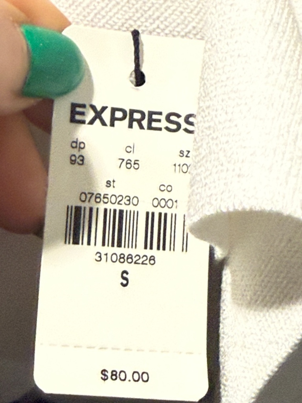 Express White Sleeveless Midi Sheath Dress - Picture 6 of 6